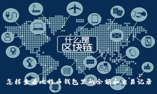 怎样查看比特币钱包里的余额和交易记录